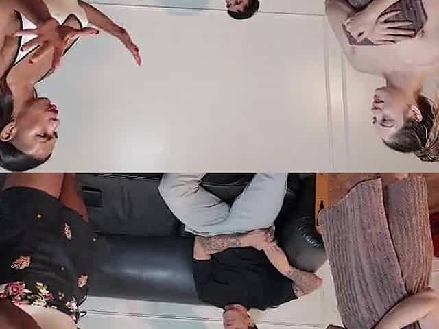 POV: My girlfriend lets her cousin tease me until I can't take it anymore and I take her right in front of her