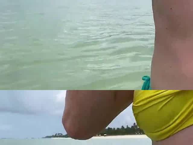 mother I'd like to fuck gets her butt banged on a public beach