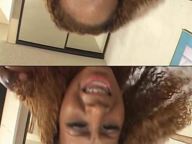 Tall sexy ebony babe pounded
