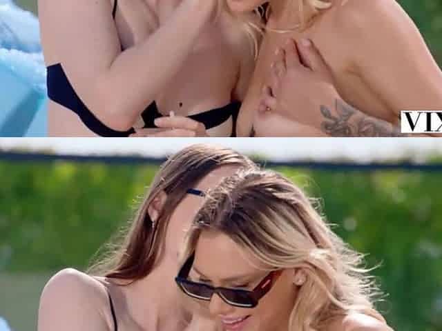 VIXEN Weenie-Hungry Besties Dylan Moore And Hazel Moore Love To Share