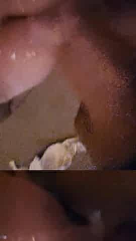 Julie Cunningham - Slow-motion Cumshot-john Unloads All Over Her Tits, Ropes Dripping as She Takes It