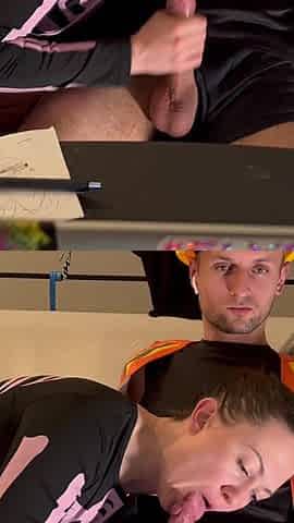 Halloween Treat an Endless Flow of Cum From a Huge Cock in the Mouth