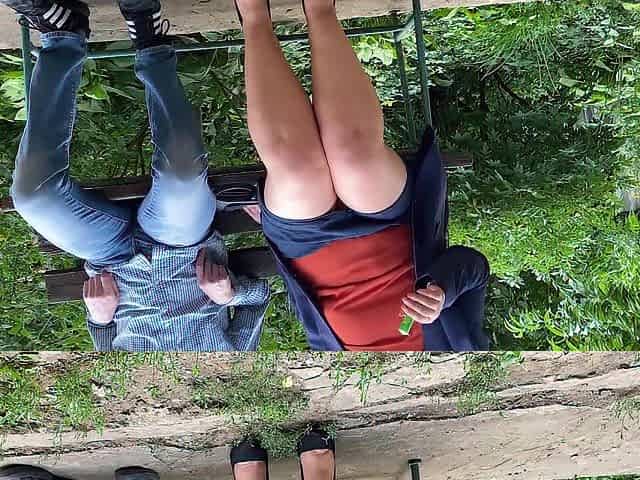 My hot Stepmom does it in a public park