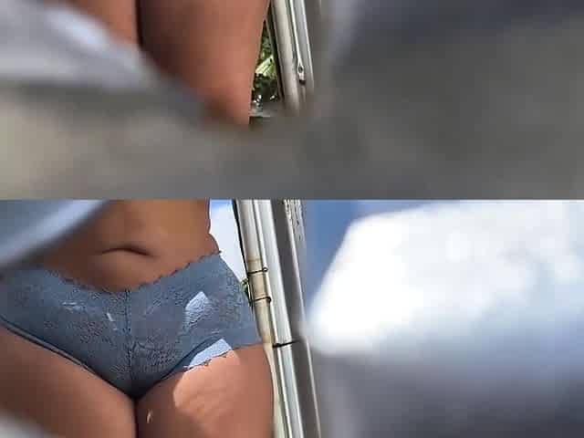 Latin Girls Showing Off Their Tight Clothes In Beach Dressing Room