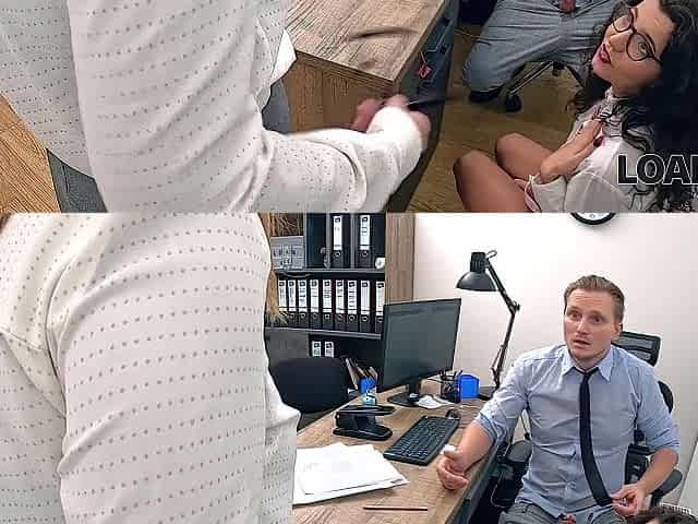 LOAN4K. Bank Lady Boss is having orgasms with her her subordinate
