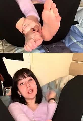 Maitresse Madelines solo foot fetish POV