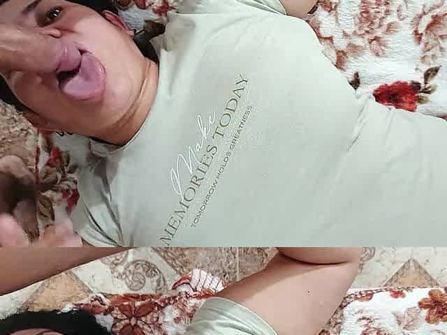 Cute aged deepthroat sucking captivating