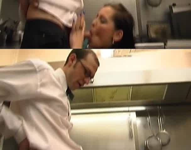 German Waitress Got Fucked by Kitchen Cheff