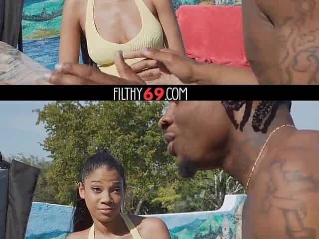 Sexy black stepsis banged by her stepbro's BBC