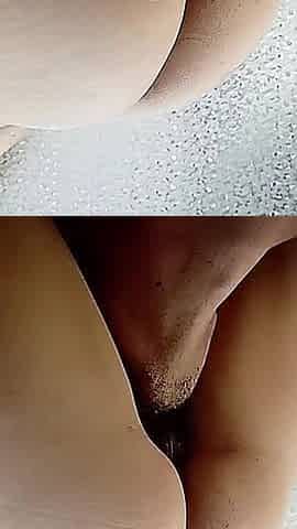 Blindfolded Stepdaughter Gives Away Her Hairy Pussy