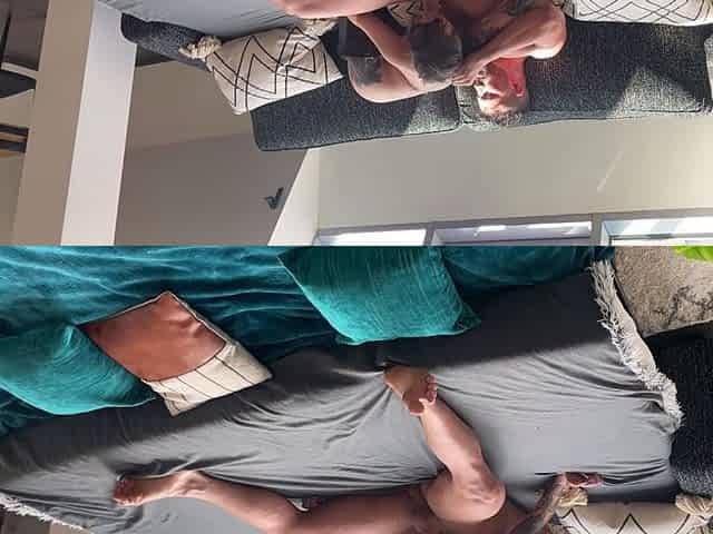 Big boobed busty girl make this self shot video