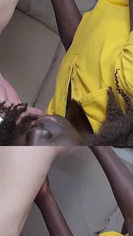 First Video Ever for Hot African Girl Mona Onyxxx