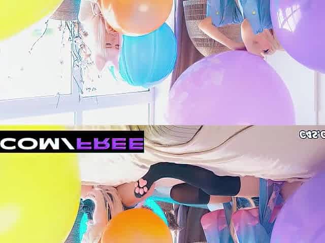 Nekopara Cosplay Sweethearts Battle Gigantic Balloon Overload