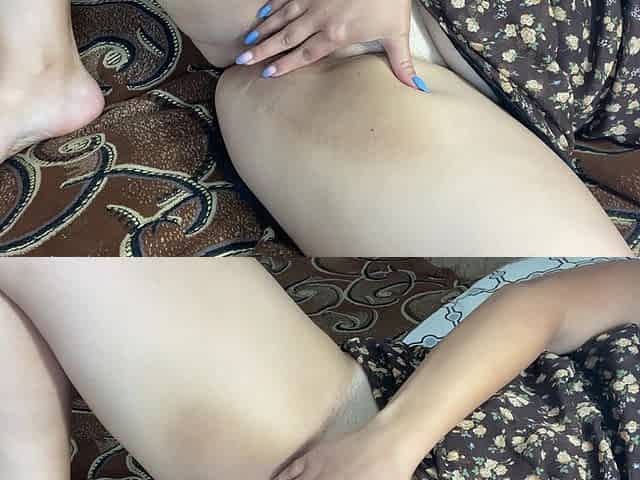Sexy girlfriend with big boobs ends up with a great orgasm.