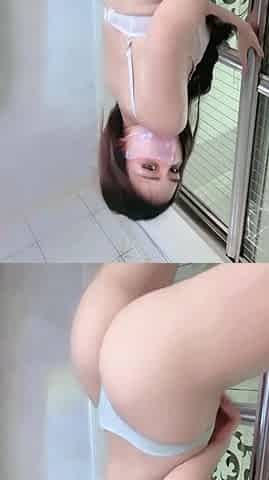 Japanese teen getting toyed and extremely tickled