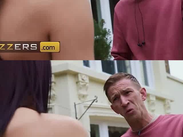 BRAZZERS - Gorgeous Jogger Lolo Bellucci Catches A Voyeur And Stops To Ride His Giant Jock
