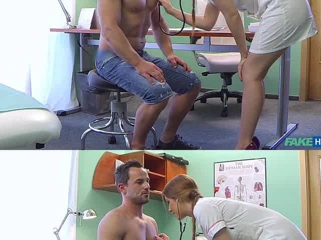 Hardcore fucking on the hospital table with a provocative nurse