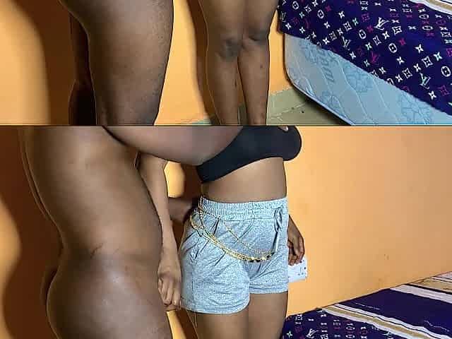 Black teen receives hawt doggy