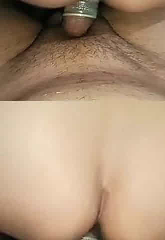 Reverse Cowgirl Riding Huge Dewars Cock with Condom