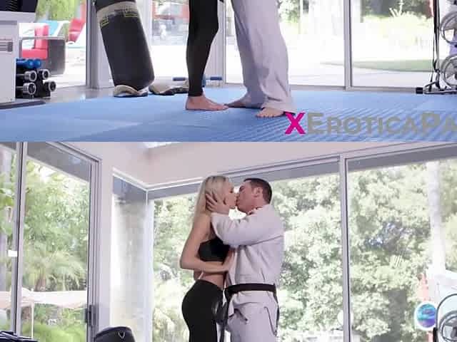 Emma Hix And John Strong In Skinny Blonde Is Attracted To Her Trainer So She Seduces Him Into Sensu