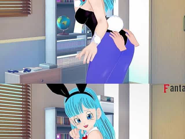 Bulma and Goku Fuck While Android 18 Watches - Dragon Ball Zex Series