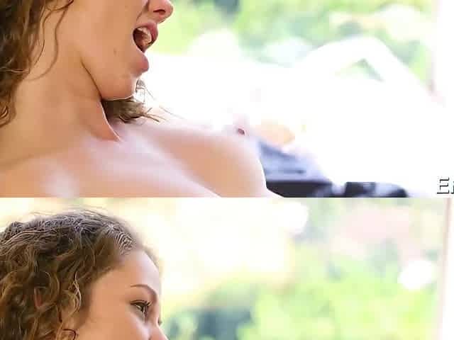 Beautiful Curly-haired Brunette Kimber Day Screwed By Long Penis