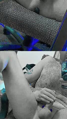Prostate massager and knob ring wank