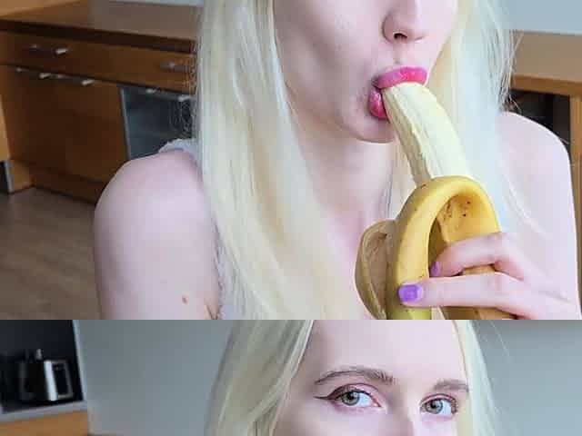 Big Tits Blonde Pussy is Filled With Cum