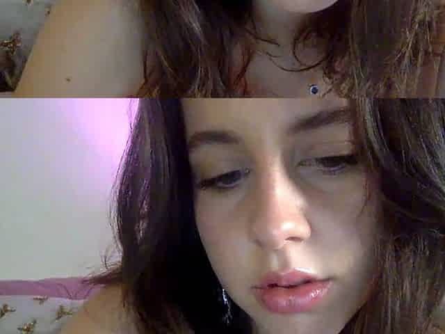 Hot brunette from squirt masturbating on webcam