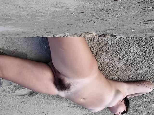 Wonderful slutty MILF on the beach porn perverted story