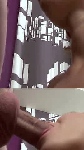 Redhead Teeny Girl Vacuums Cock with Her Mouth