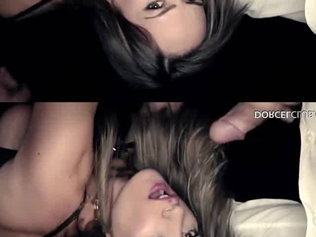 Claire Castel - Seductive Babe In Sheer Lingerie Sucks Cock In The Night Club And Gets Fucked
