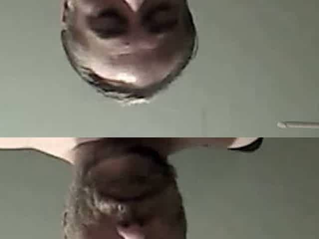 Smoking blowjob pulsing cum in mouth
