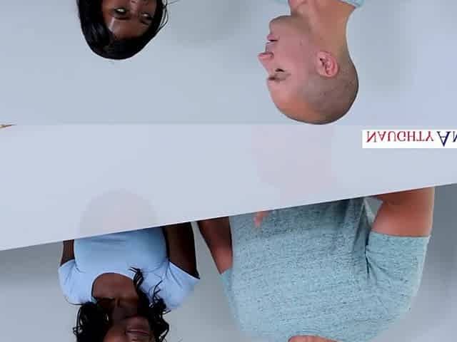 Nasty America Noemie Bilas banging in the with her tiny titties