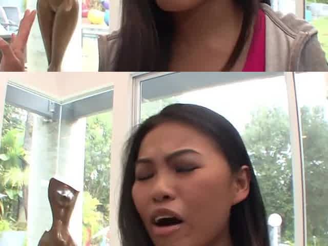 Lesbian sex of two asian girls with beautiful bodies, lucky and cindy