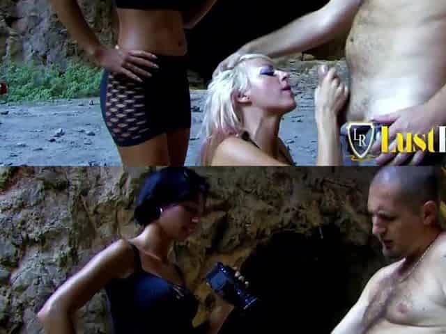 Large melons slutty hotty's butt drilled at the beach