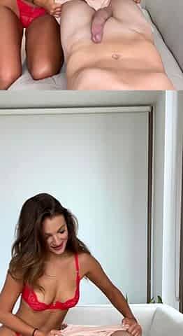 Gracewearslace Wears Red Lingerie While Fucking