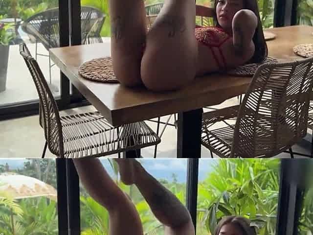 Fucking on the Table with the Beautiful Young Colombian Anna Cherry7!