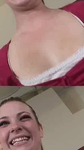 Tattooed teen Dahlia Sky masturbates and sucks cock for cum in her mouth