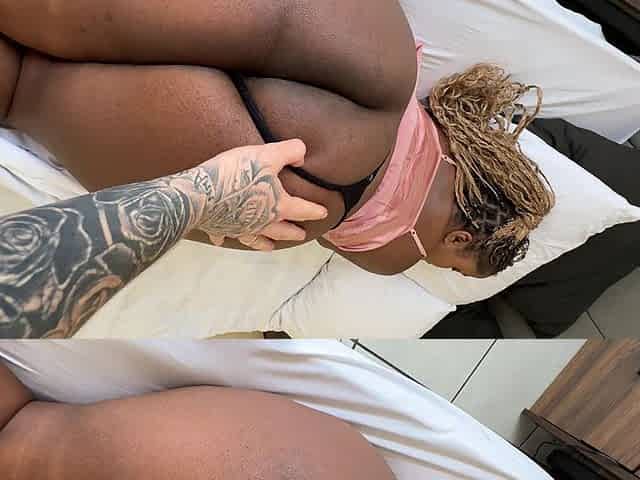 Ebony Step Sister with a Fat Ass Just Wanted to Get Bleached