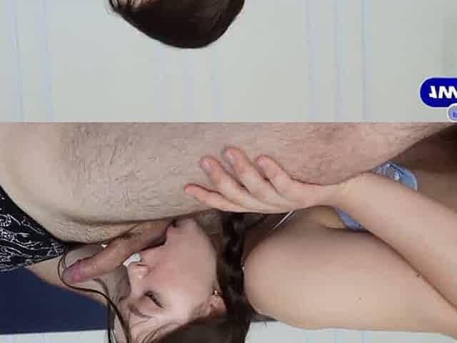 My sloppy whore of a gf doesn't know I'm balls deep in my scorching step sis, plumbing on our bed like a insane mega-bitch - Del