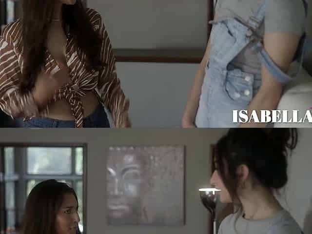 Adorable Chick Bella Roland Twat Licks Tiny Latin chick Isabella Admirable