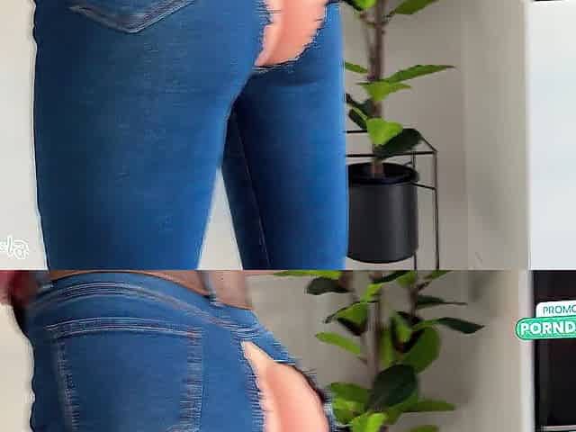 Thicc Stepsis in Torn Jeans Rides Hard to Shred Pounds!