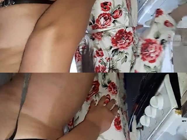 Fucking a housemaid in the kitchen while my husband was resting