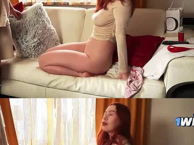 Redheaded whore rides my cock, heads kinky - XXX!