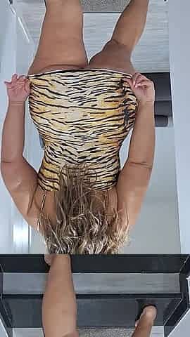 Big-bootied Latina in a Tight, Sexy Dress Gives a Great Blowjob and Gets Fucked Doggy Style!