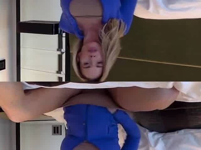 Blonde With Big Boobs Gives Blowjob To Her Dildo On Liv More
