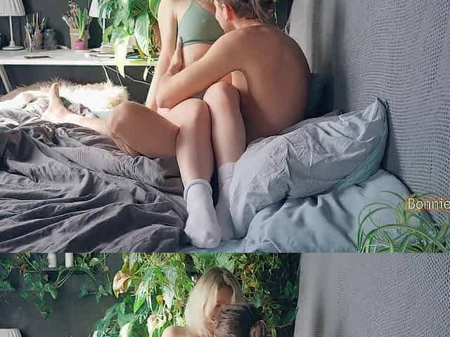 Love Making. Snatch Licking And Spoon Sex With Creampie