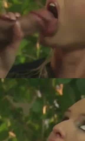 Double orgasm for blonde in heat!