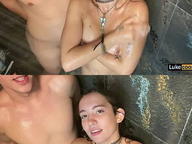 Real Sexy Amateur Shower Coarse Sex